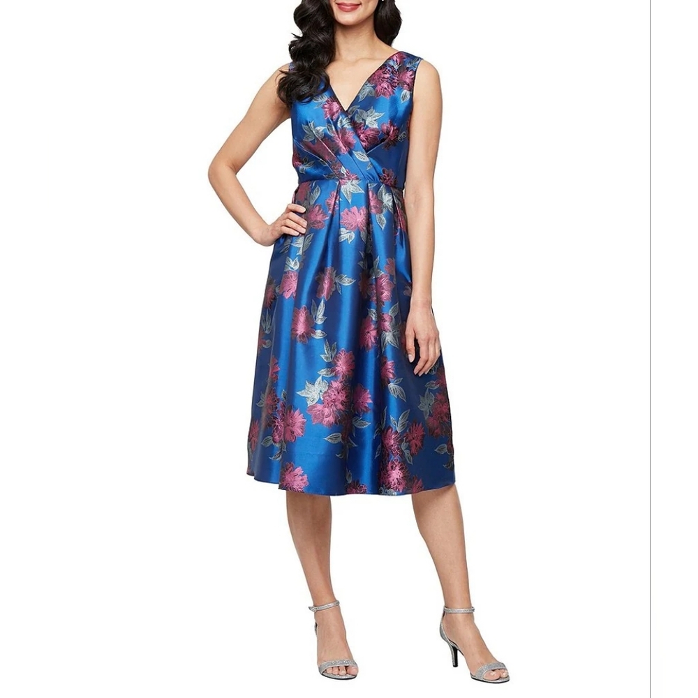 (NWT) Blue Floral Dress
